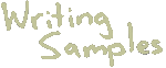 Writing Samples